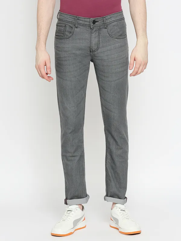 Blue Skinny Fit Men's Denims by Being Human Clothing main image 0